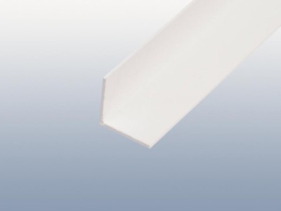 Winkelprofil aus PVC 65/65 in weiß